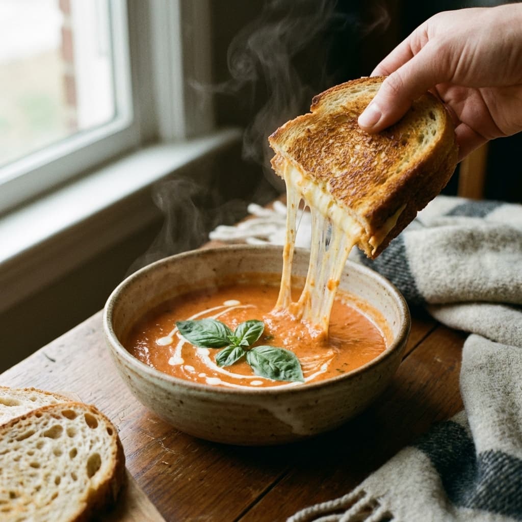 Homemade Tomato Soup & Ultimate Grilled Cheese
