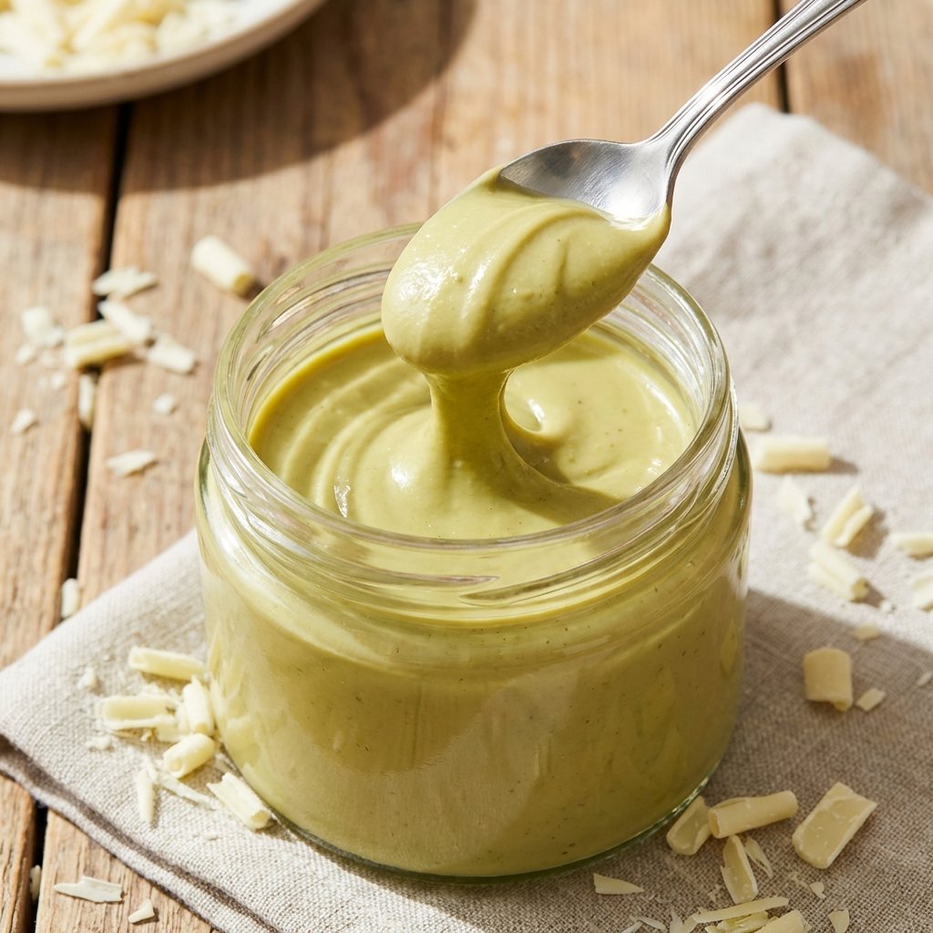 Jar of sweet pistachio cream